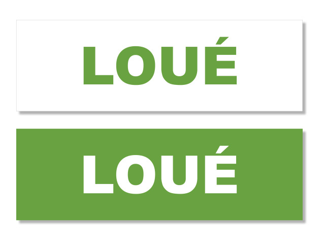 Autocollant LOUÉ