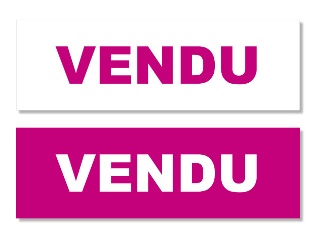Autocollant VENDU